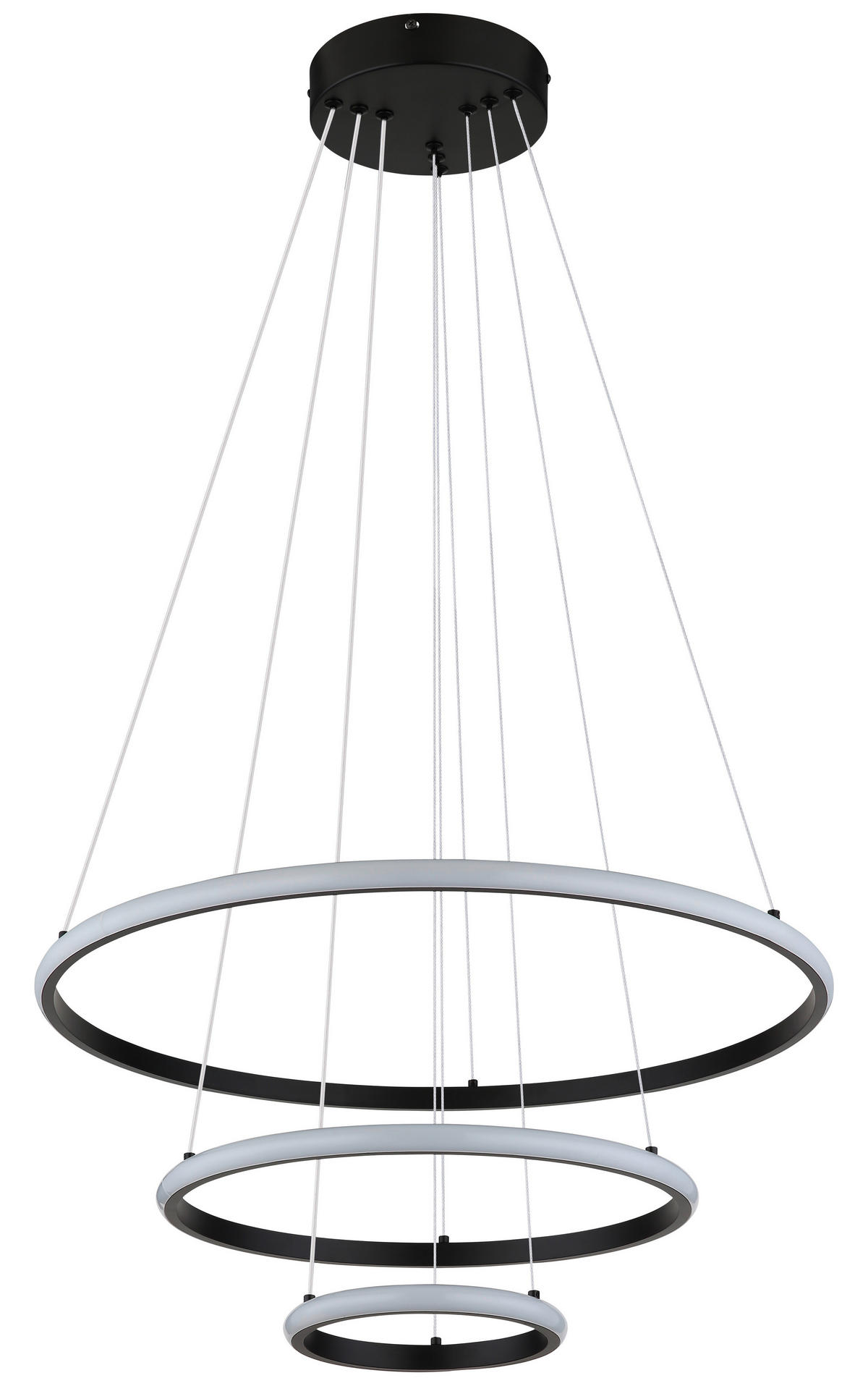 LED-Pendelleuchte Metall Kunststoff H/D: ca. 105x60 cm LED-Pendelleuchte_Anru - (60,00/105,00cm)