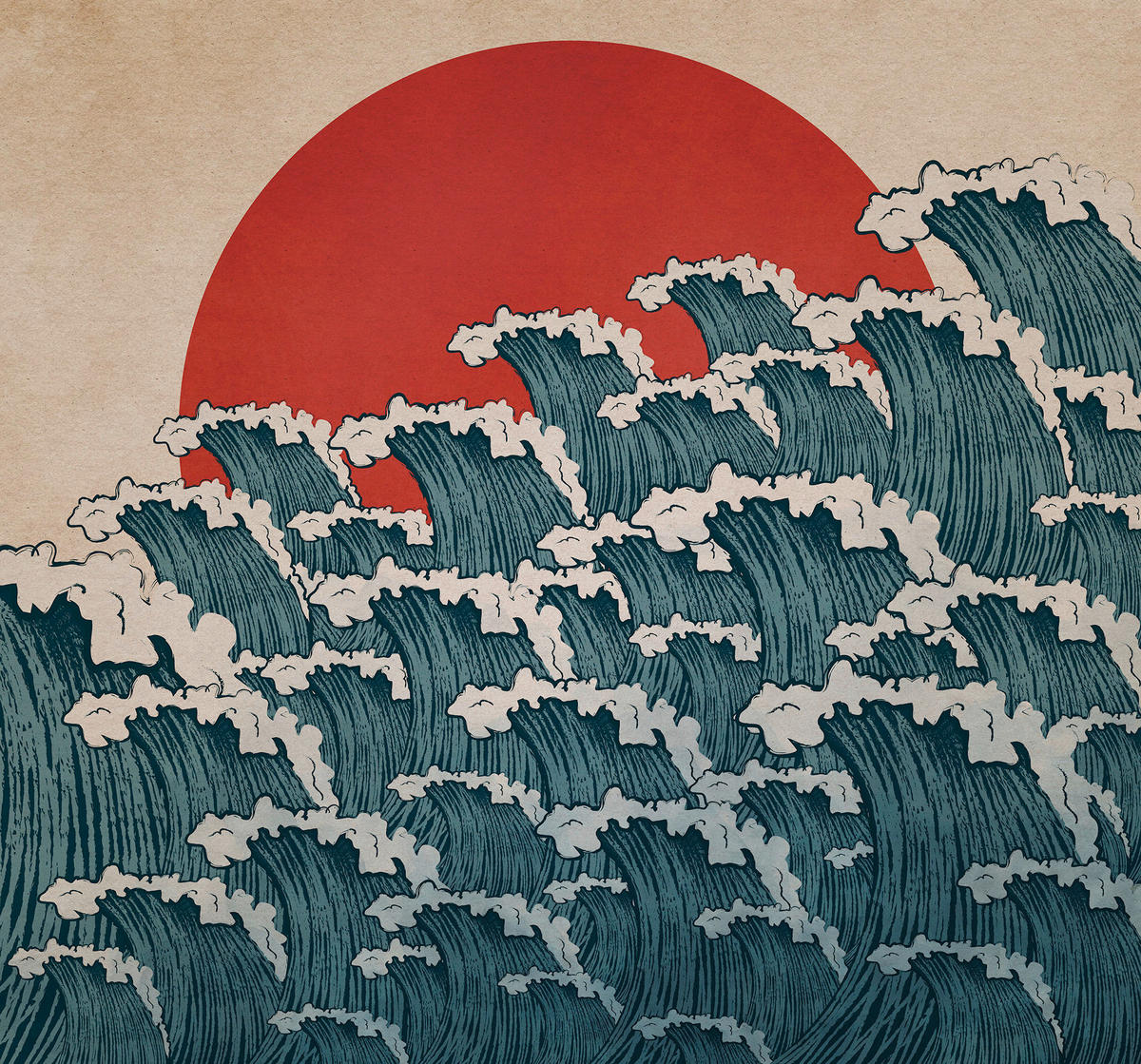 Komar Fototapete Nami B/L: ca. 300x280 cm Nami - (300,00/280,00cm) - Komar