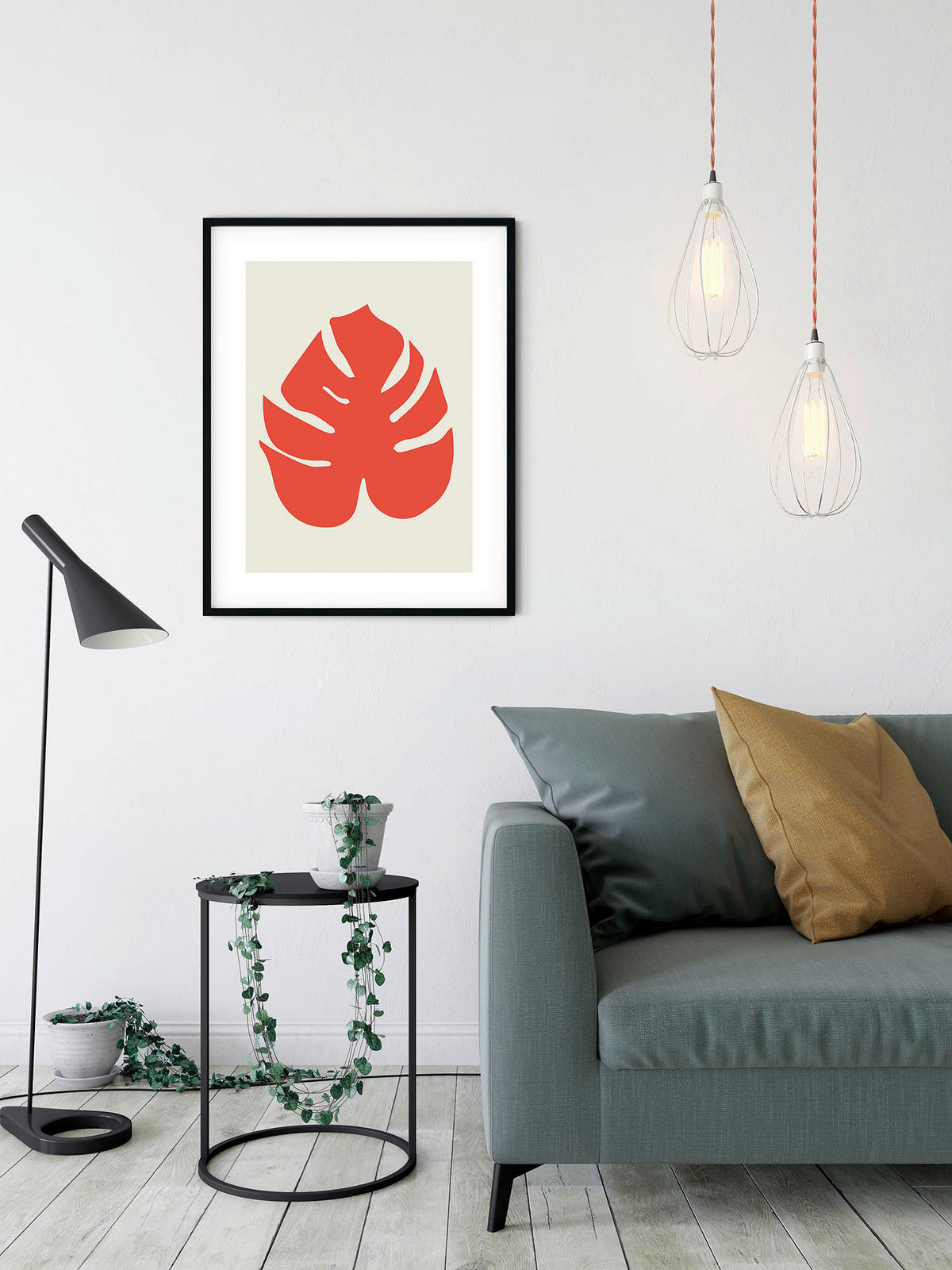 Komar Poster Winter Tropics Black Panther Monste Blätter B/L: ca. 40x50 cm Winter Tropics Black Panther Monste - (40,00/50,00cm) - Komar
