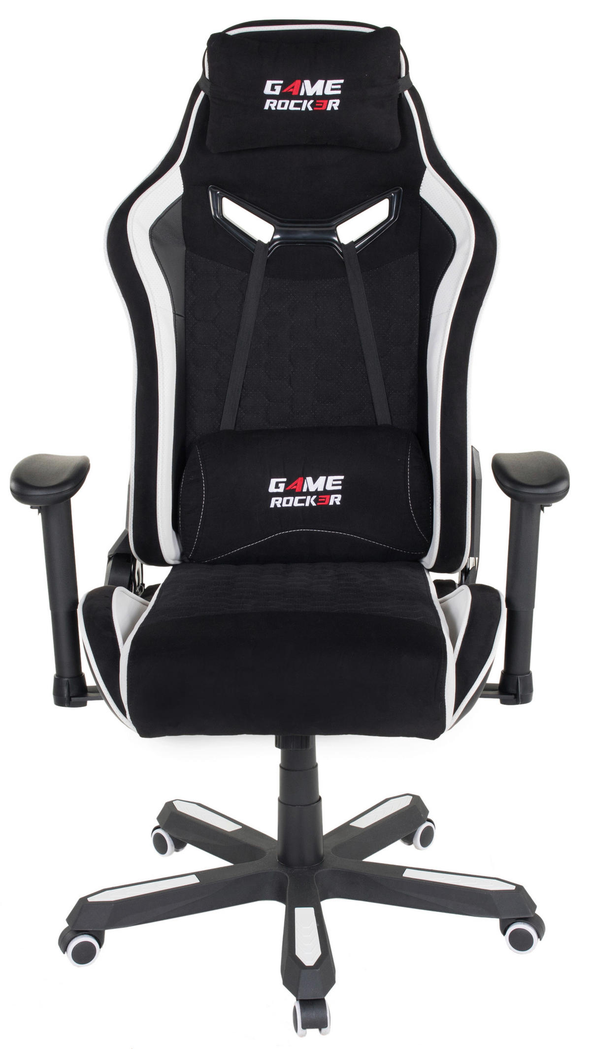 Gaming-Sessel Game-Rocker schwarz weiß Kunstleder Microfaser Game-Rocker - weiß/schwarz