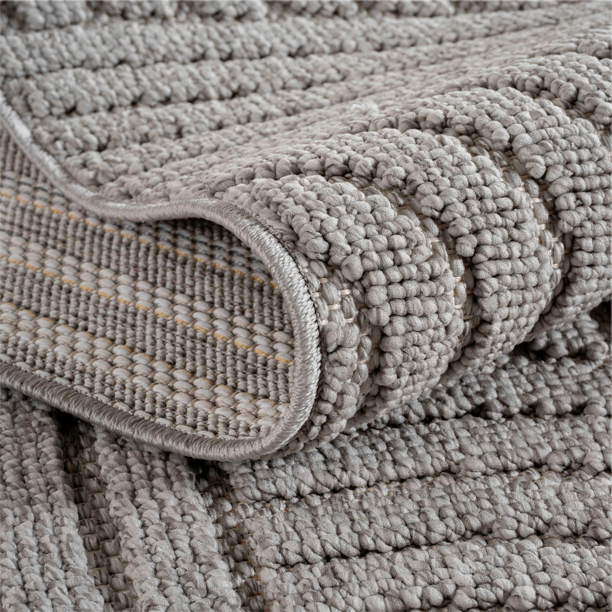 Ayyildiz Kurzflorteppich HELIX silber B/H/L: ca. 140x0,7x200 cm HELIX - silber (200,00/140,00/0,70cm) - Ayyildiz