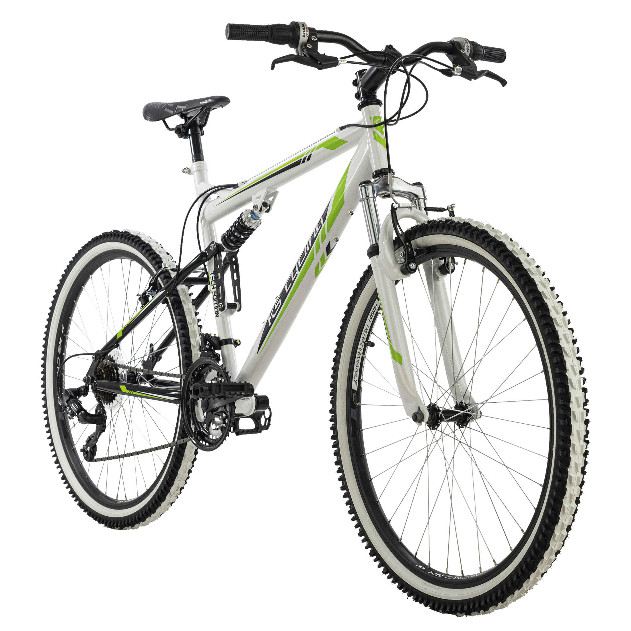 KS-Cycling Mountain-Bike Fully Scrawler 568M weiß ca. 26 Zoll