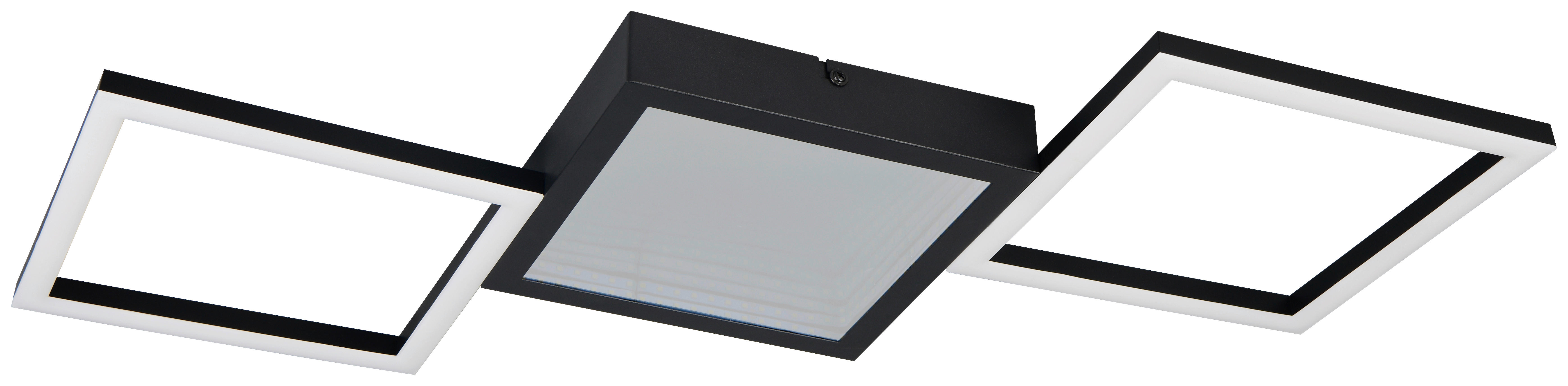 Reality LED-Deckenleuchte mattschwarz Metall B/H/L: ca. 43x4x66 cm LED-Deckenleuchte_Gelo - mattschwarz (66,00/43,00/4,00cm) - Reality