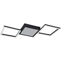Reality LED-Deckenleuchte mattschwarz Metall B/H/L: ca. 43x4x66 cm LED-Deckenleuchte_Gelo - mattschwarz (66,00/43,00/4,00cm) - Reality