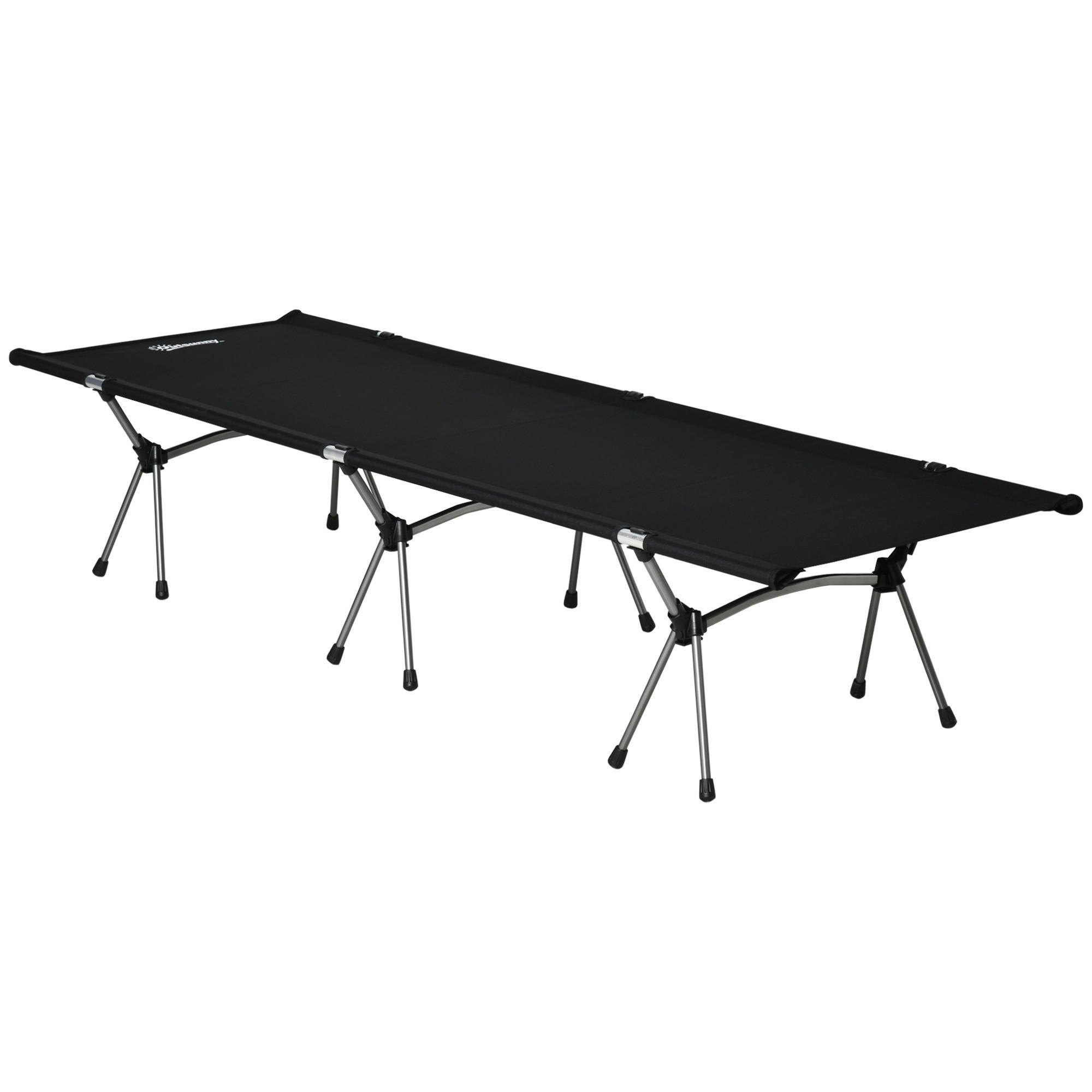 Outsunny Feldbett B/H/L: ca. 65x38x190 cm Feldbett - schwarz (190,00/65,00/38,00cm) - Outsunny