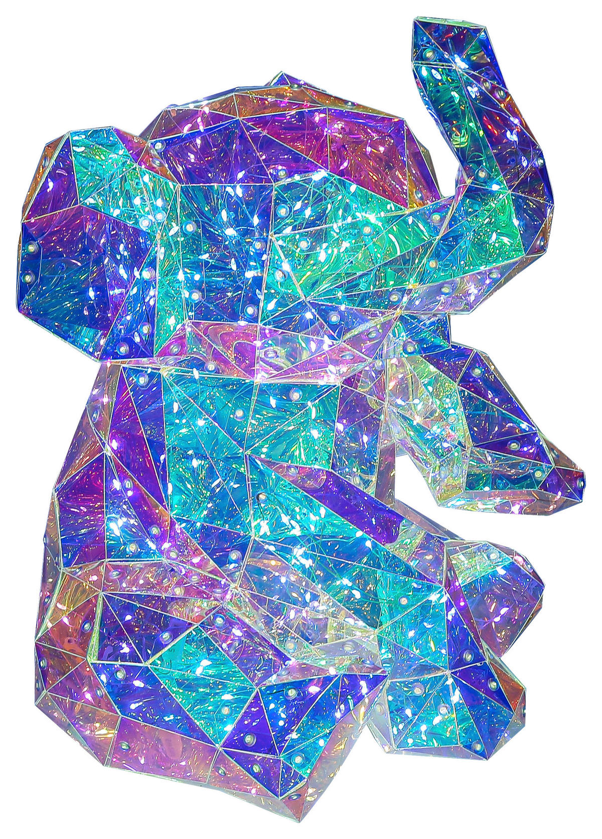 Nolo LED-Dekoleuchte transparent B/H/L: ca. 34x30x42 cm LED-Dekoleuchte_Elefant - transparent (42,00/34,00/30,00cm) - Nolo