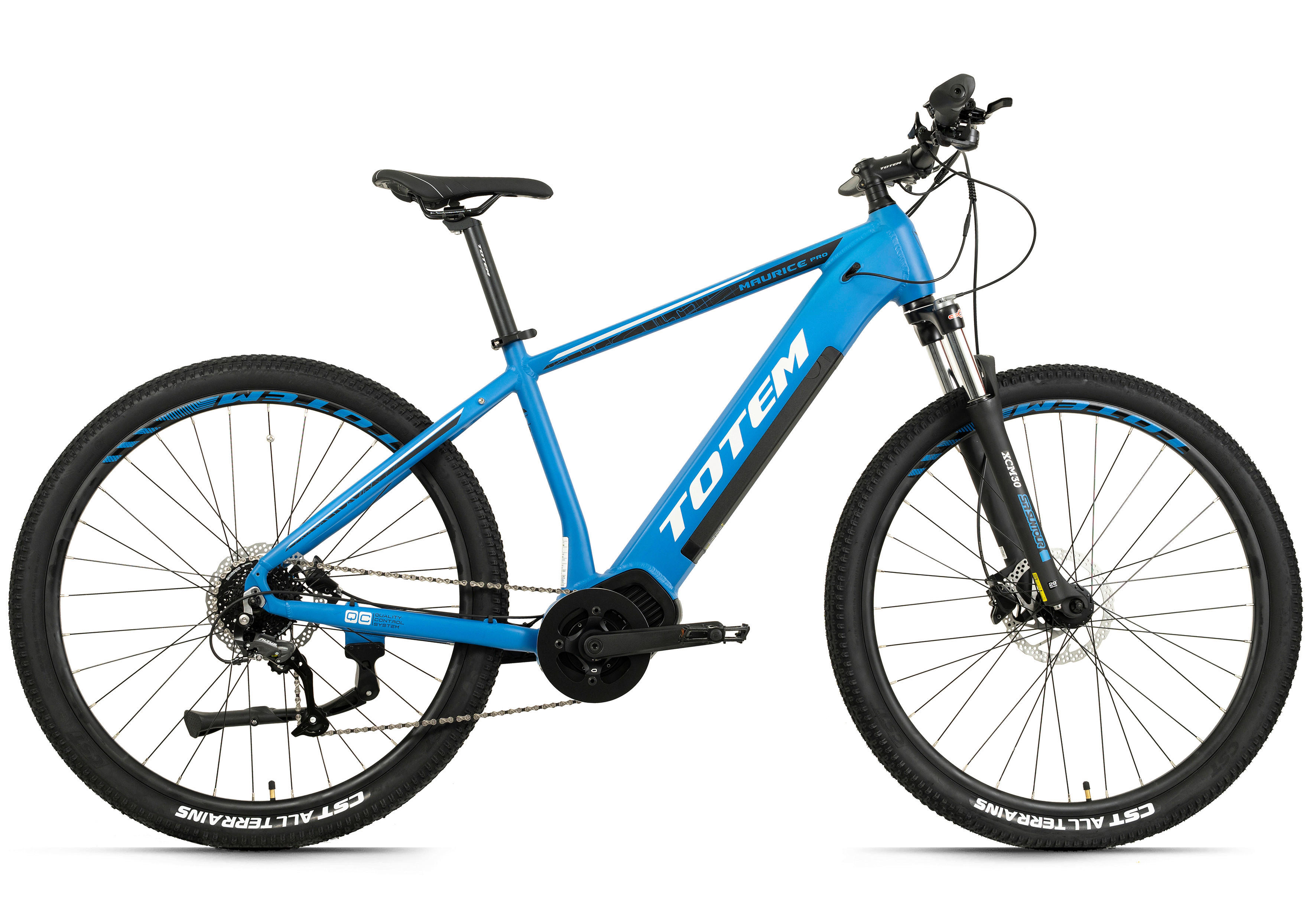 TOTEM Mountain E-Bike Maurice Pro 330E 29 Zoll Rahmenhöhe 53 cm 9 Gänge blau blau ca. 250 W ca. 36 V ca. 29 Zoll