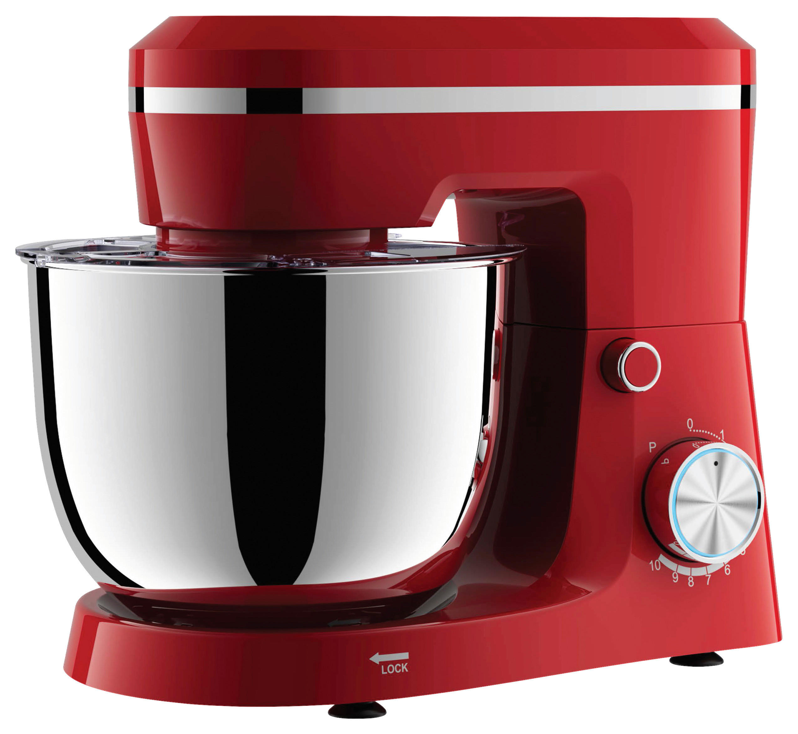 POCOline Knetmaschine rot Metall Kunststoff B/H/L: ca. 22,55x31,45x36,1 cm ca. 4,5 l Knetmaschine 4,5l Knetrax - rot (36,10/22,55/31,45cm) - POCOline