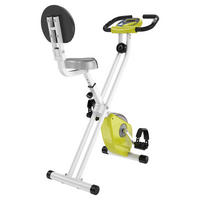 HOMCOM Fahrradtrainer weiß Stahl Fahrradtrainer mit Magnetwiderstand - weiß/gelb - HOMCOM