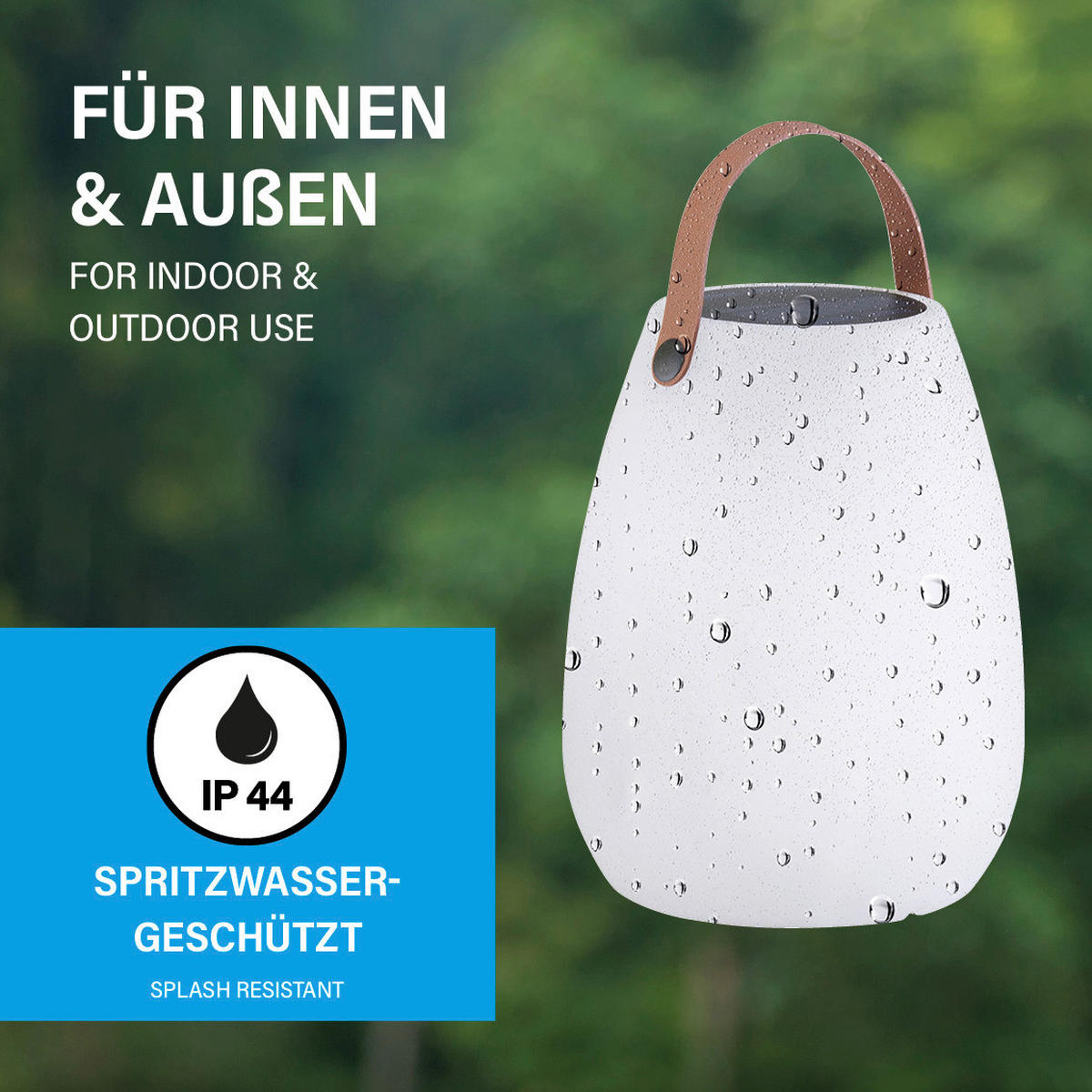 LED-Außenleuchte 850274 Ruby weiß H/D: ca. 30x18 cm Ruby - weiß (18,00/30,00cm) - easy! by FHL