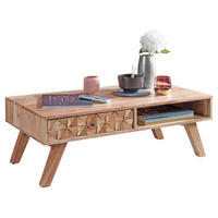 Couchtisch braun B/H/T: ca. 95x35x50 cm Couchtisch - braun (95,00/35,00/50,00cm) - Wohnling