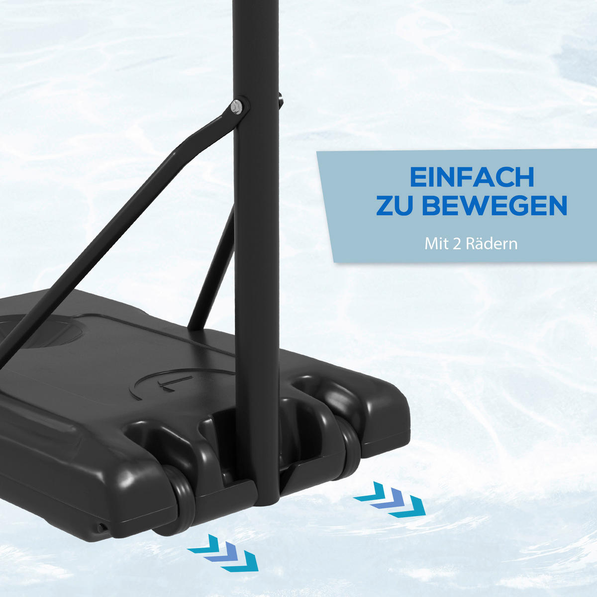 SPORTNOW Basketballkorb schwarz B/H/L: ca. 74x264x71 cm Basketballkorb - schwarz (71,00/74,00/264,00cm) - SPORTNOW