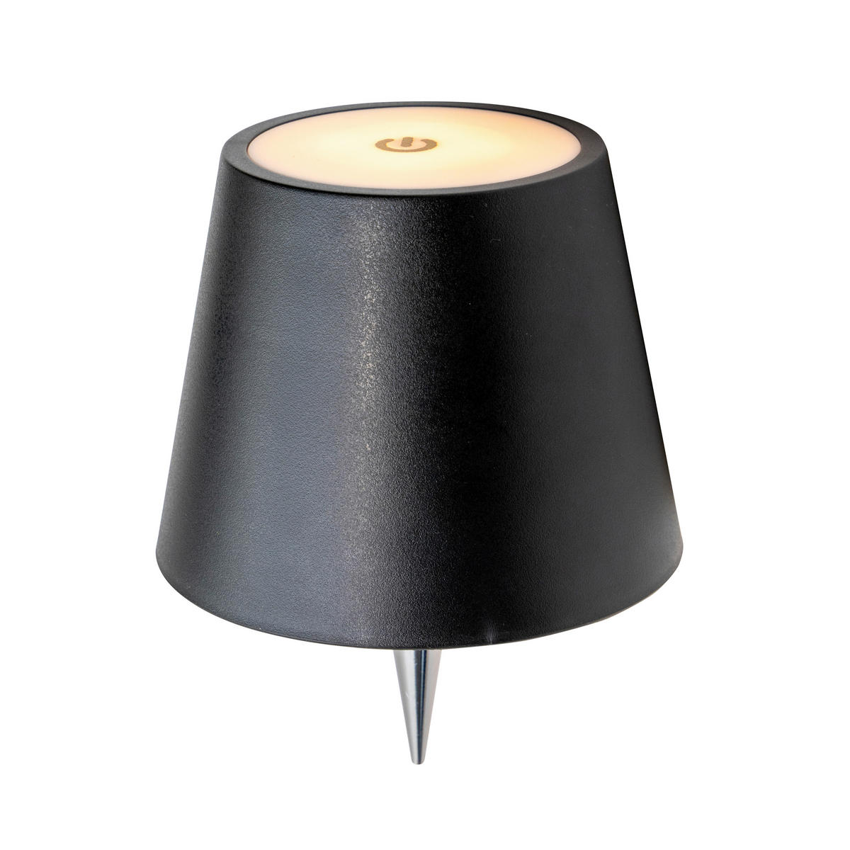 Außenleuchte schwarz H/D: ca. 15x11 cm Akku-Flaschenleuchte_Palermo - schwarz (11,00/15,00cm) - Nolo Lighting