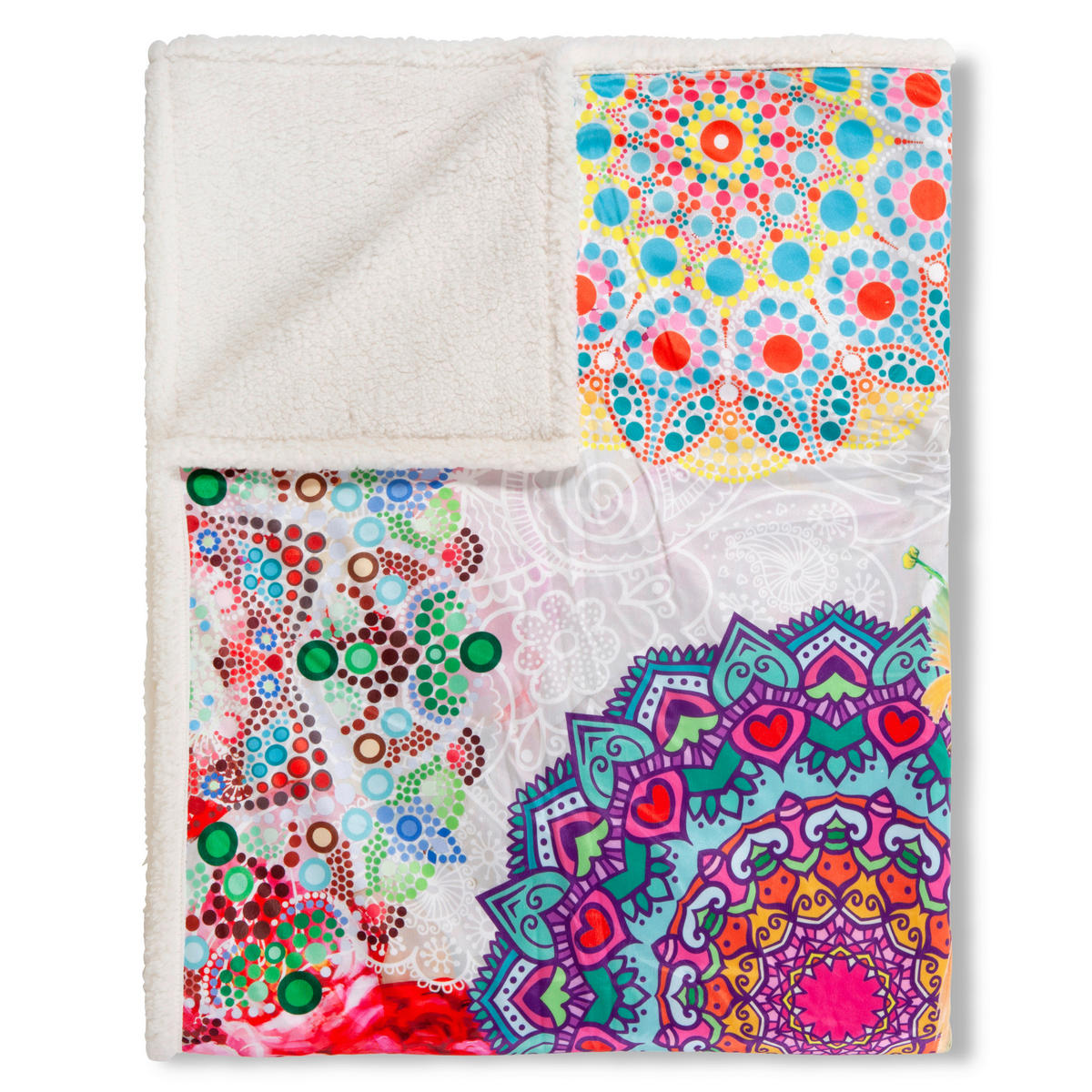 Wohndecke Bindi Polysamt Bindi - Multi (130,00/160,00cm) - HIP