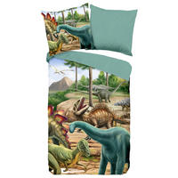 Baumwoll Bettwäsche Prehistory Flanell Prehistory - Multi (135,00/200,00cm) - Good Morning