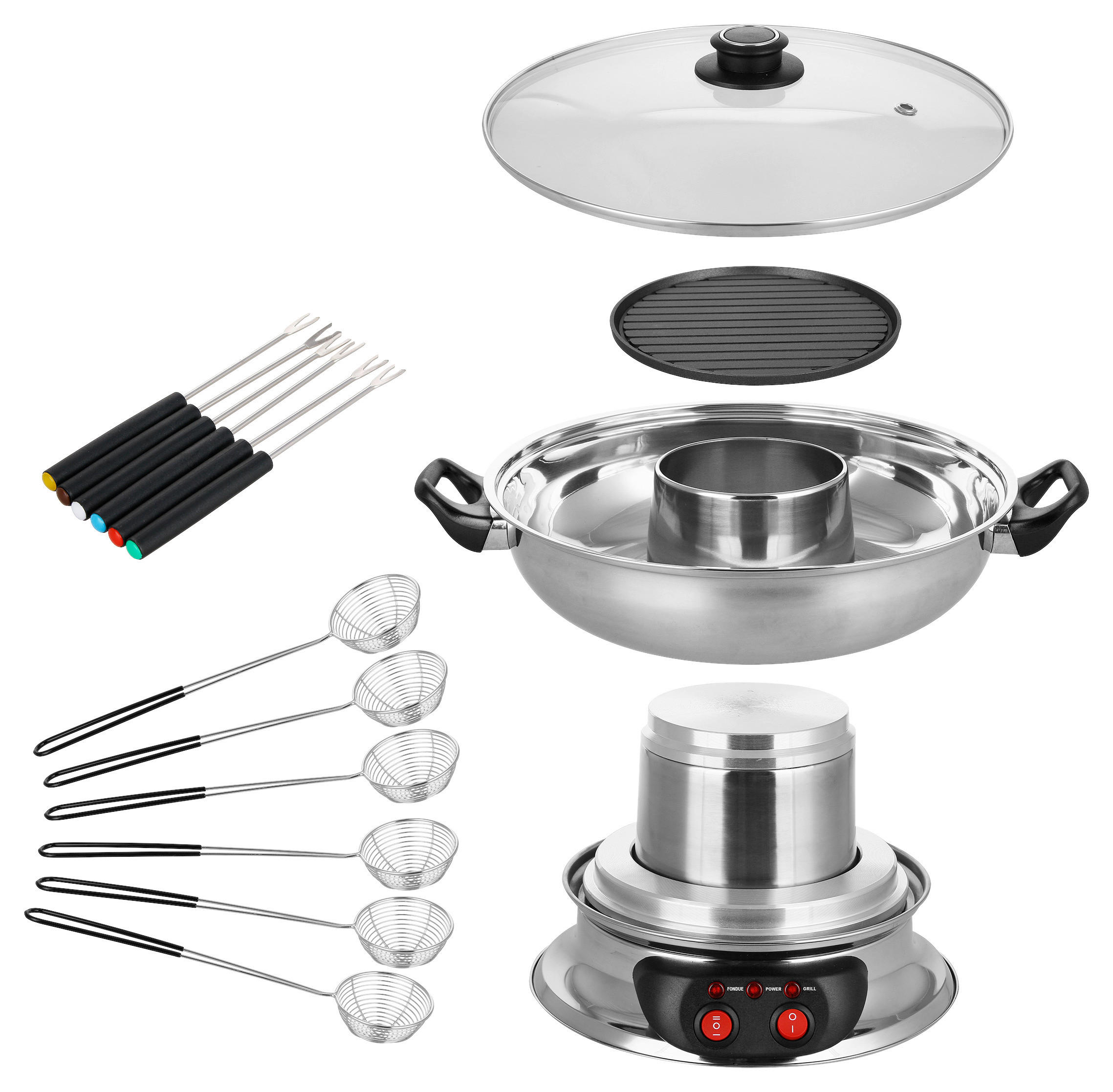 Emerio Hotpot set HPS-121313 silber Edel...