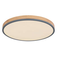 GLOBO LED-Deckenleuchte Graphit Opal Metall Kunststoff H/D: ca. 8,5x60 cm DORO - Graphit/Opal (60,00/8,50cm) - GLOBO