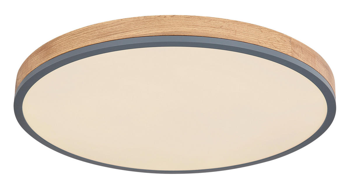 GLOBO LED-Deckenleuchte Graphit Opal Metall Kunststoff H/D: ca. 8,5x60 cm DORO - Graphit/Opal (60,00/8,50cm) - GLOBO