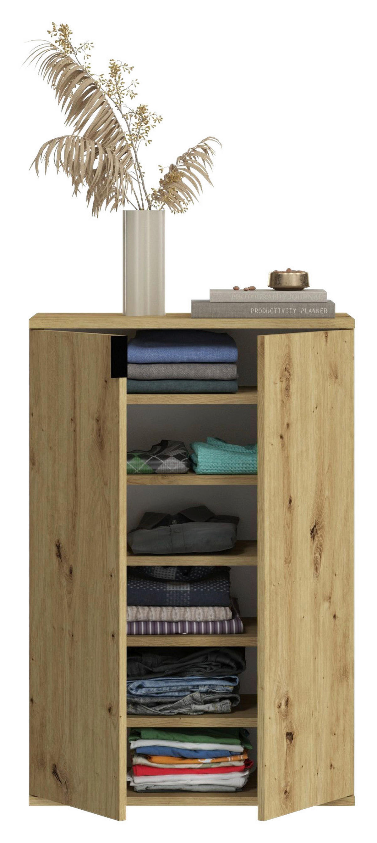 Garderobe PROJEKT Eiche Artisan Nachbildung B/H/T: ca. 91x99x34 cm PROJEKT - Eiche (91,00/99,00/34,00cm) - xonox.home