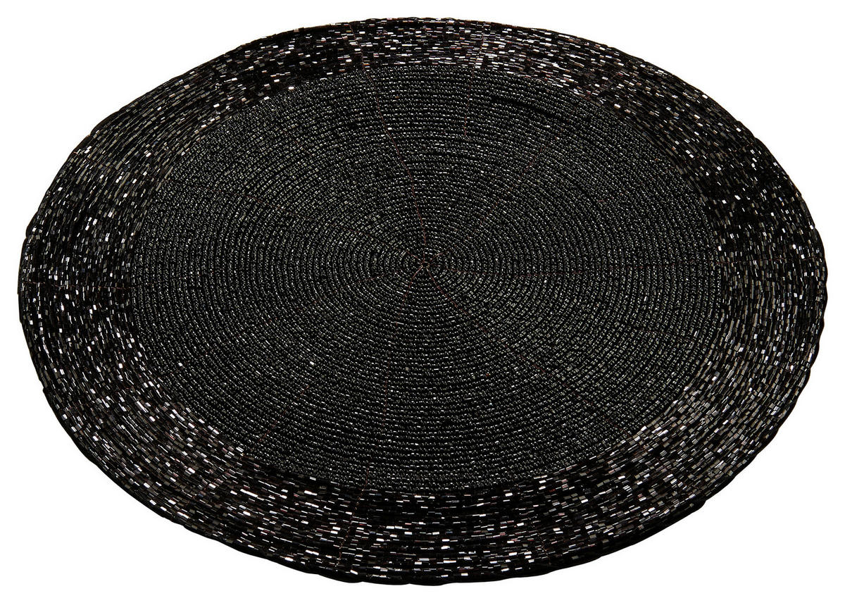Platzmatte schwarz Kunststoff B/L: ca. 30x30 cm Platzmatte - schwarz (30,00/30,00cm)