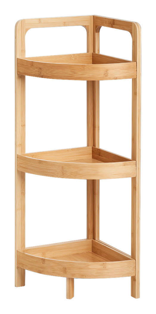 Zeller Eckregal natur Bambus B/H/T: ca. 29x85x29 cm Eckregal - natur (29,00/85,00/29,00cm) - Zeller
