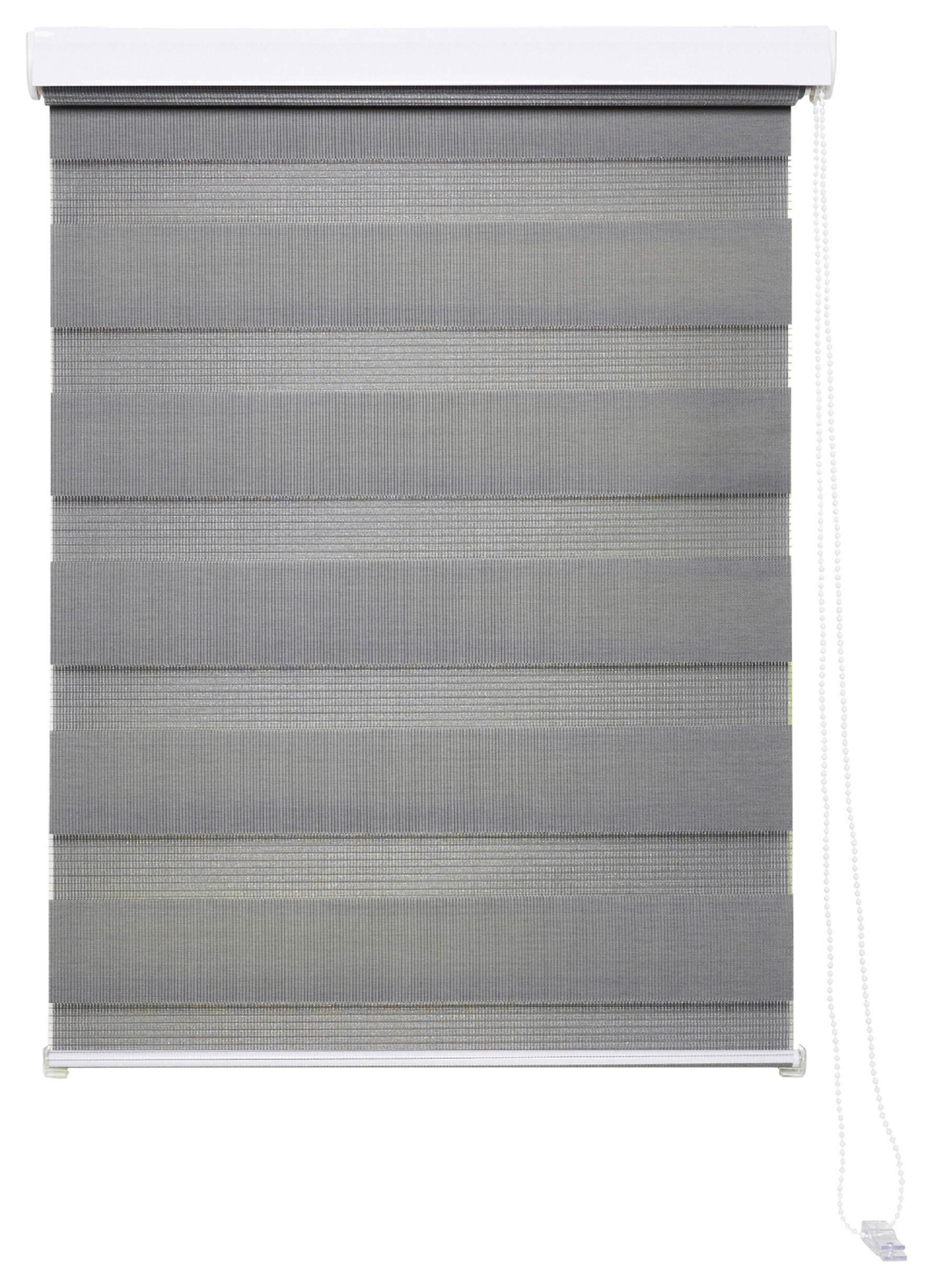 Thumbnail - Doppelrollo mit Blende grau B/L: ca. 60x160 cm