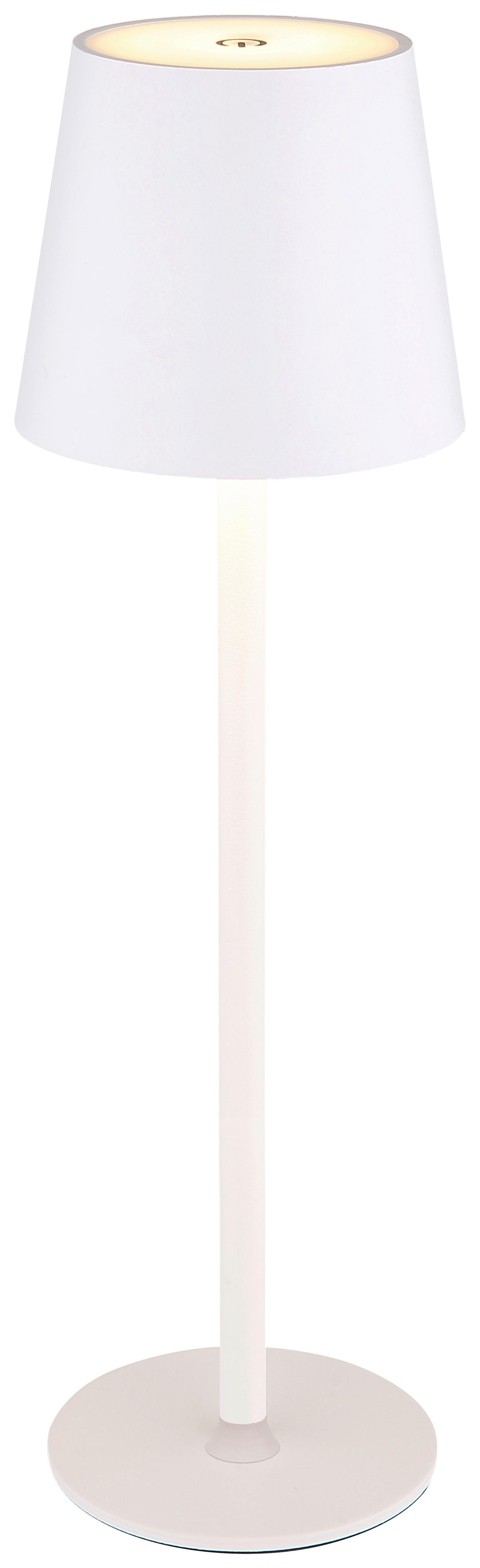 Tischleuchte weiß H/D: ca. 36x10,6 cm Akku-Tischleuchte weiß - weiß (10,60/36,00cm) - GLOBO