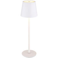 Tischleuchte weiß H/D: ca. 36x10,6 cm Akku-Tischleuchte weiß - weiß (10,60/36,00cm) - GLOBO