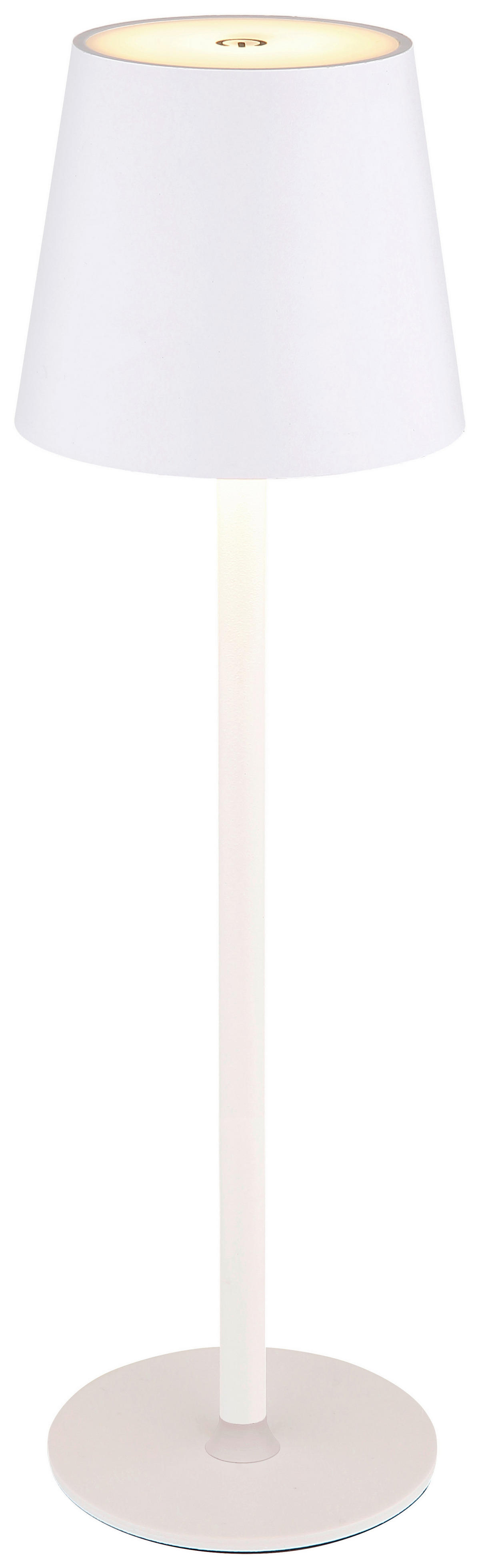Tischleuchte weiß H/D: ca. 36x10,6 cm Akku-Tischleuchte weiß - weiß (10,60/36,00cm) - GLOBO