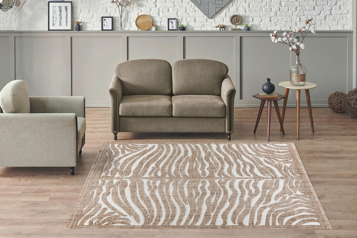 360Living Teppich Sarai braun B/L: ca. 120x170 cm Sarai - braun (120,00/170,00cm) - 360Living