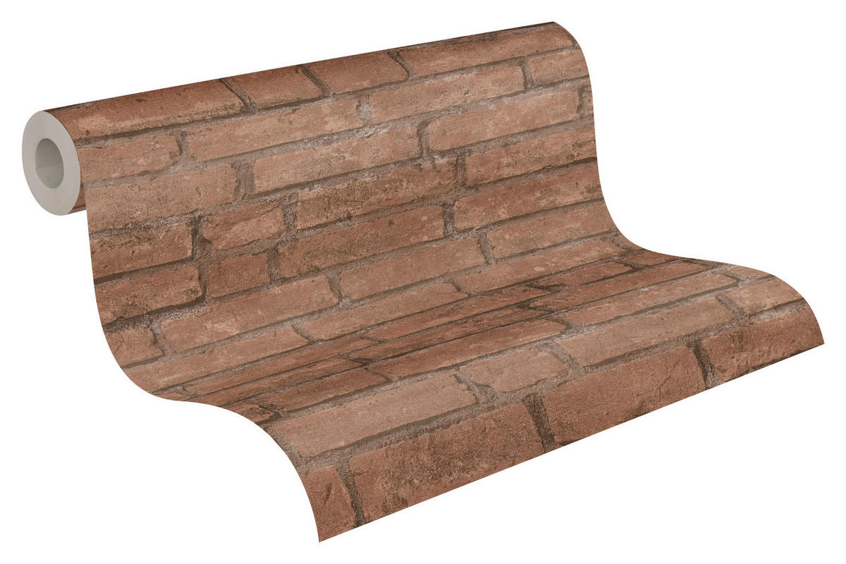 A.S.Creation Vliestapete orange braun B/H/D: ca. 53x1005x8,3 cm Vliestapete - braun/orange (8,30/1005,00cm) - A.S.Creation