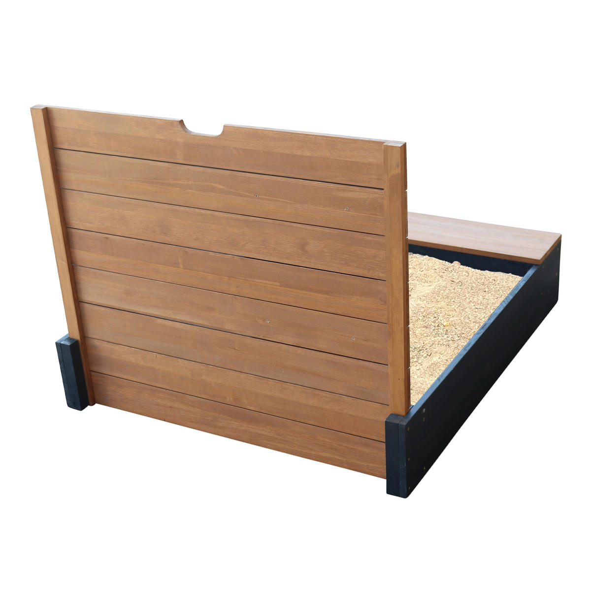AXI Sandkasten Mandy grau B/H/T: ca. 90x74x100 cm Mandy - braun/gelb (90,00/74,00/100,00cm) - AXI