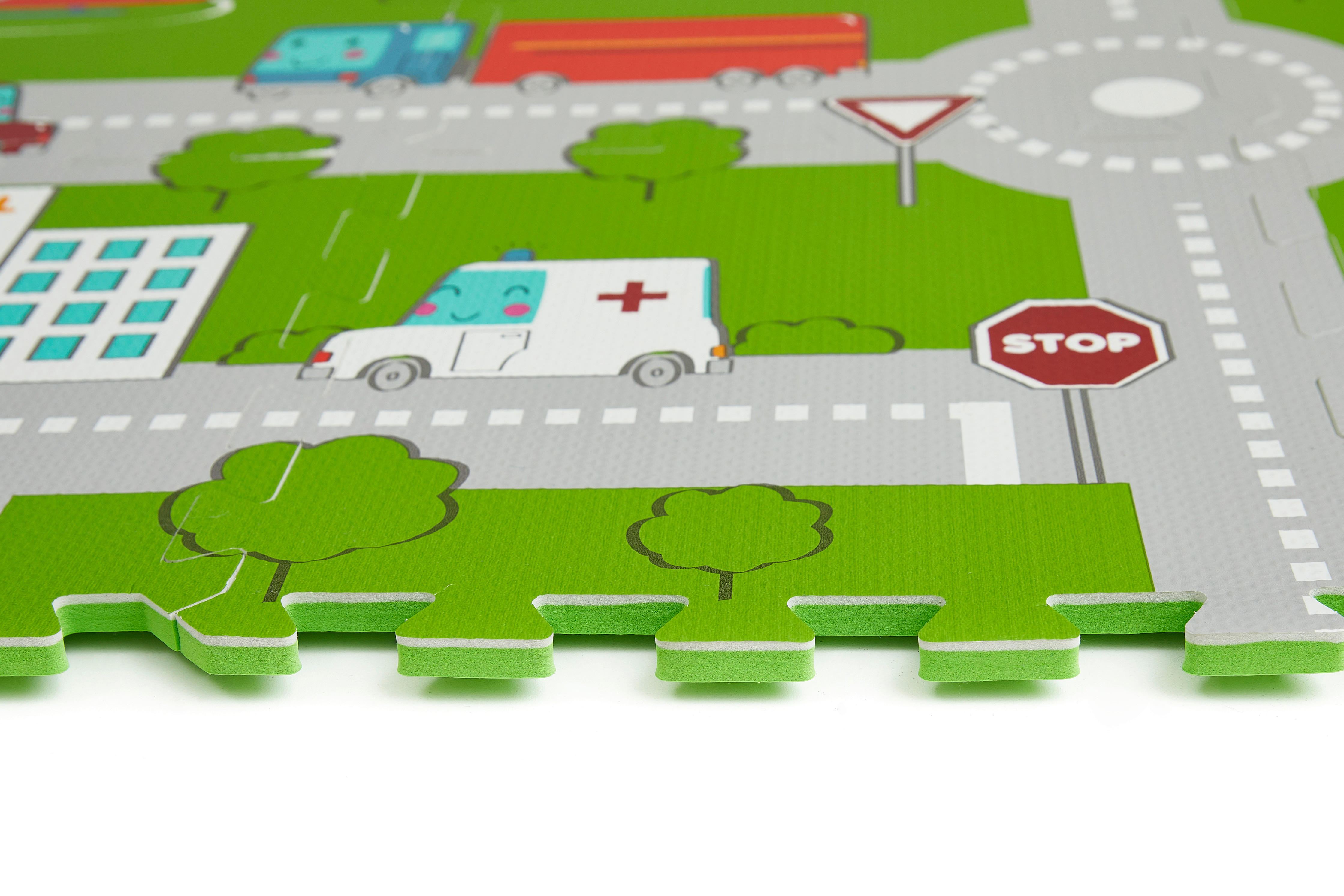 Thumbnail - Puzzlematte Straßen bunt B/H/L: ca. 90x1x90 cm