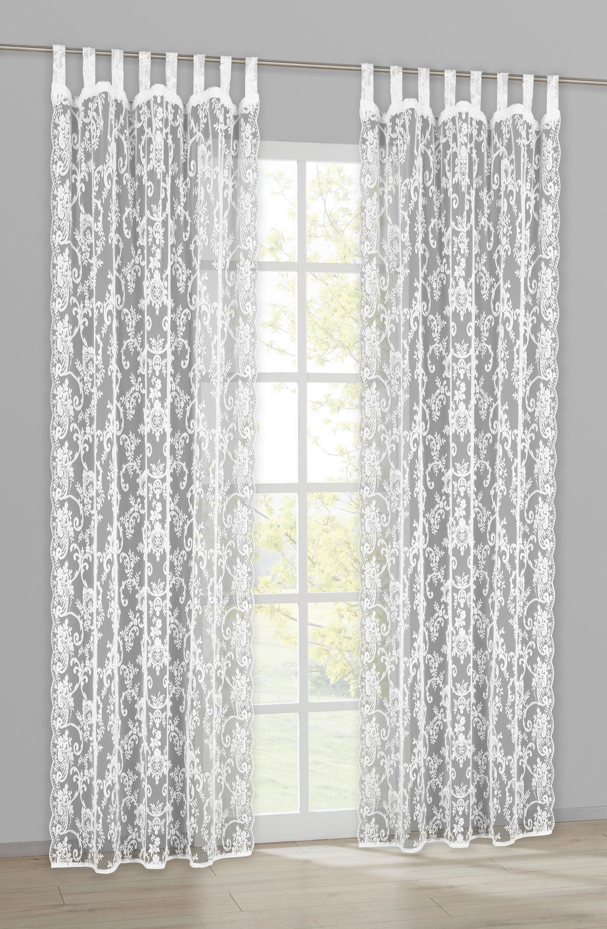 Kombivorhang Angi weiß B/L: ca. 140x245 cm Angi - weiß (140,00/245,00cm) - creative lifestyle