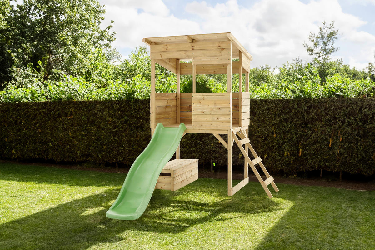 Westmann Spielhaus Wildnis natur B/H/L: ca. 126x205x114 cm Wildnis - natur (114,00/126,00/205,00cm) - Westmann