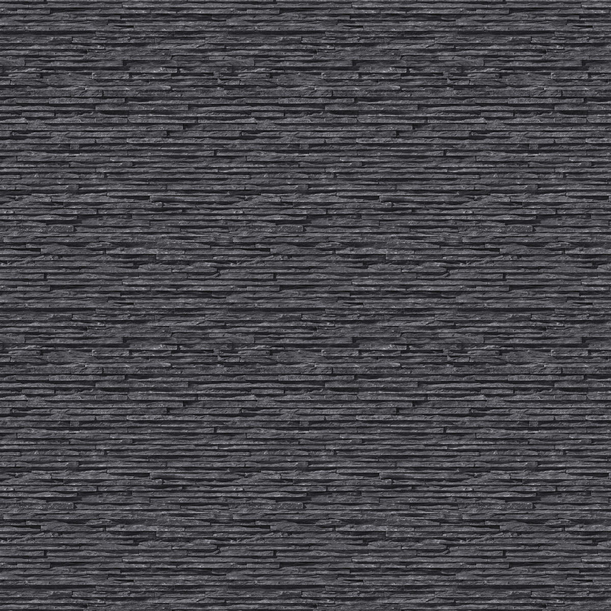 UGEPA Papiertapete Steinoptik anthrazit B/L: ca. 53x1005 cm Papiertapete_J21439 - anthrazit (53,00/1005,00cm) - UGEPA