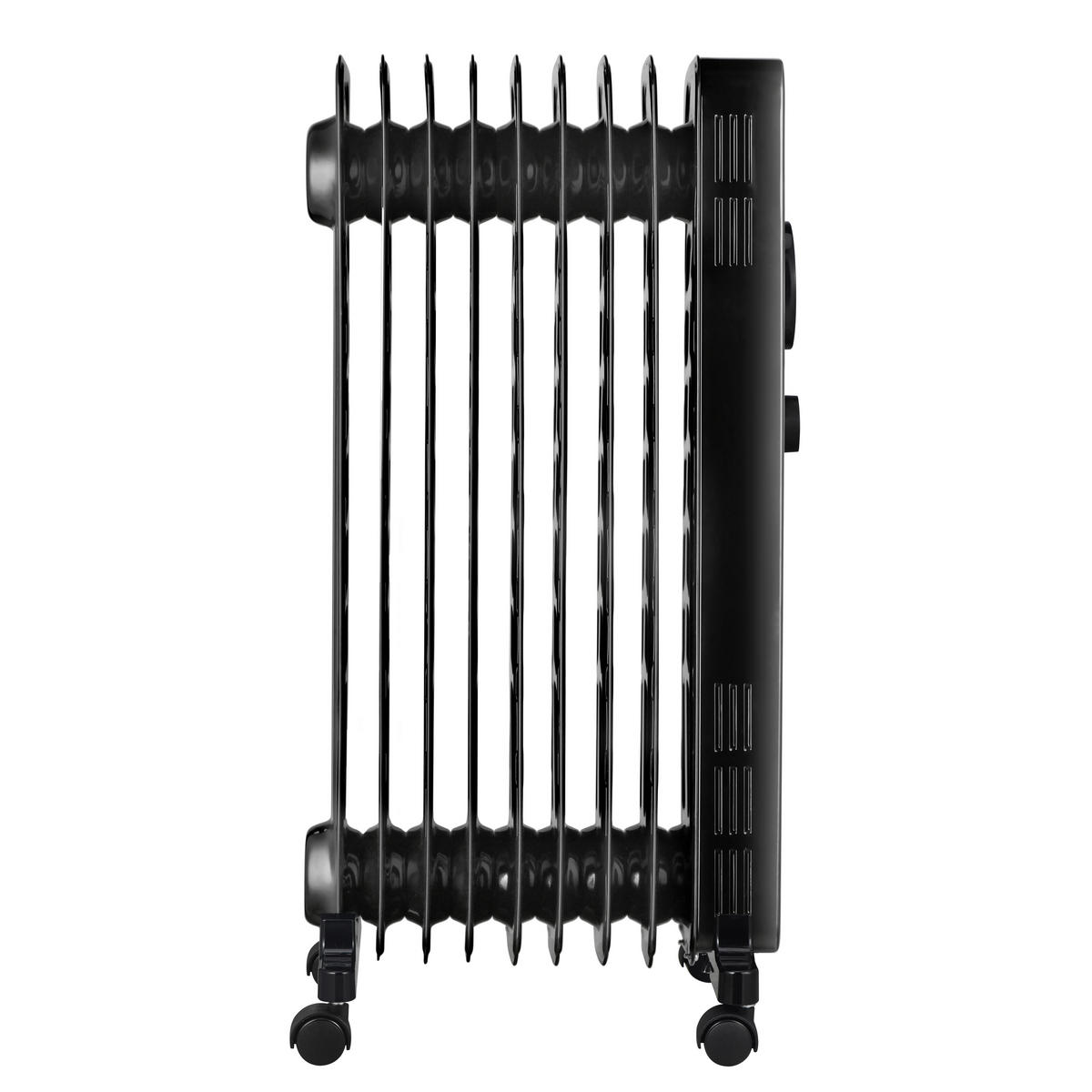 Ölradiator NY2009-22M schwarz Kunststoff Metall B/H/L: ca. 24x64x33 cm ca. 2000 W Ölradiator_Teide - schwarz (33,00/24,00/64,00cm)