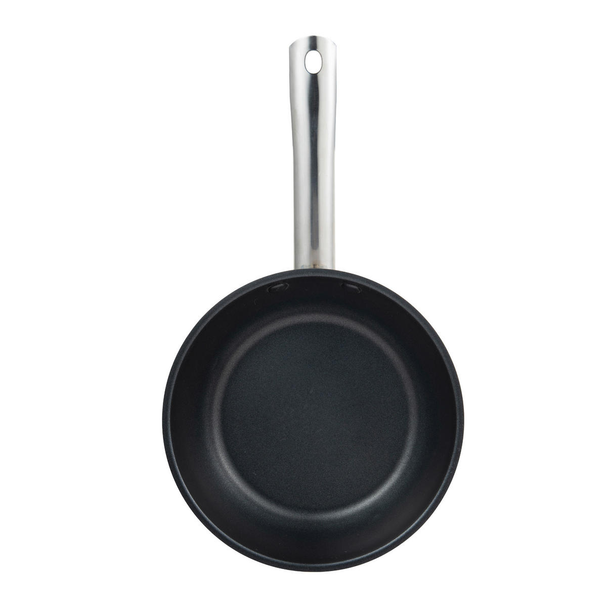 BERGNER Frypan-Set GOURMET silber Edelstahl B/H/L: ca. 26,5x16,3x48 cm GOURMET - schwarz/silber (48,00/26,50/16,30cm) - BERGNER