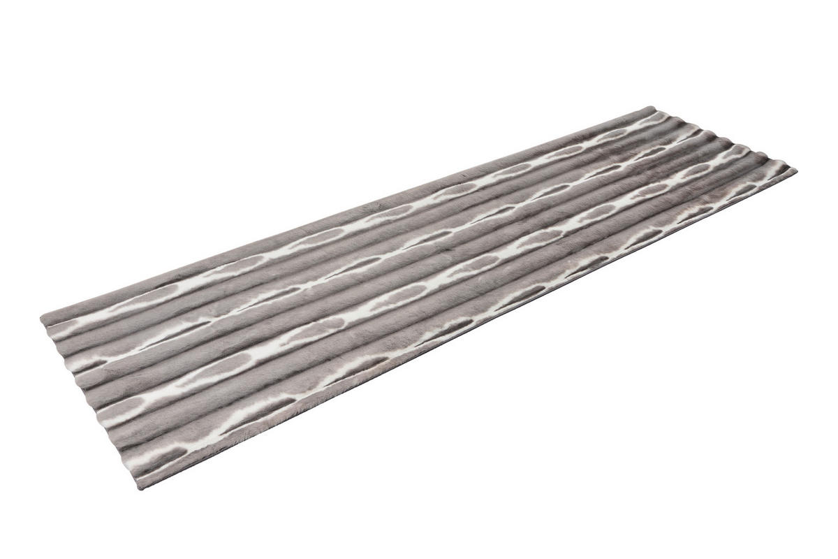 Obsession Teppich Whispering Waves silber B/L: ca. 80x300 cm Whispering Waves - silber (80,00/300,00cm) - Obsession