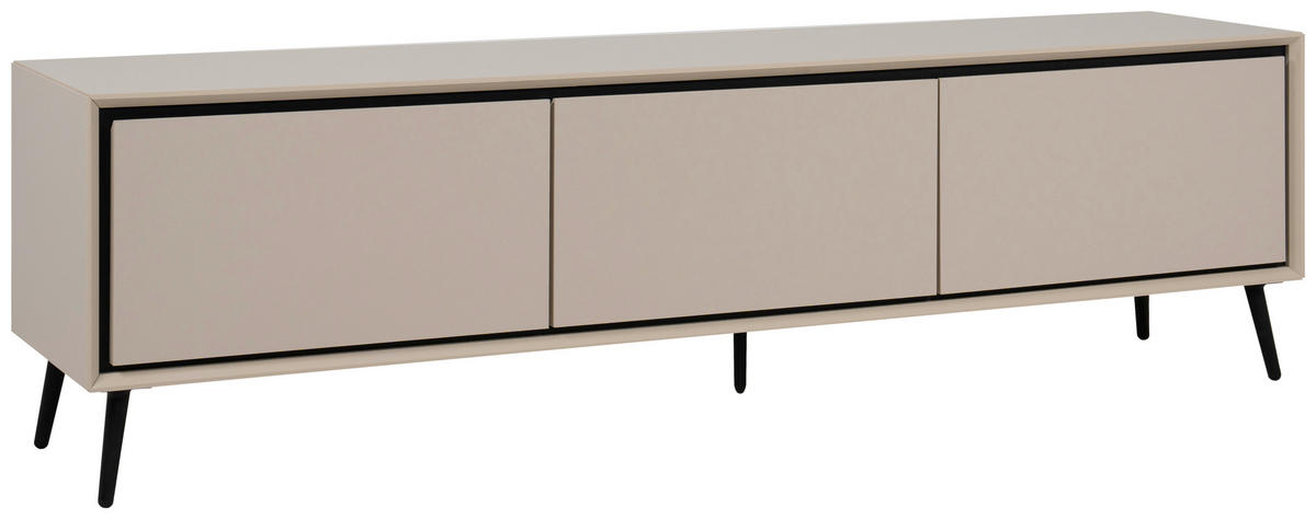 Lowboard Arona sand schwarz B/H/T: ca. 175x50x38 cm Arona - sand/schwarz (175,00/50,00/38,00cm)