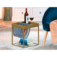 Zeitungsständer Club NY braun Metall B/H/T: ca. 35x40x35 cm Club NY - braun (35,00/40,00/35,00cm) - Inter Link