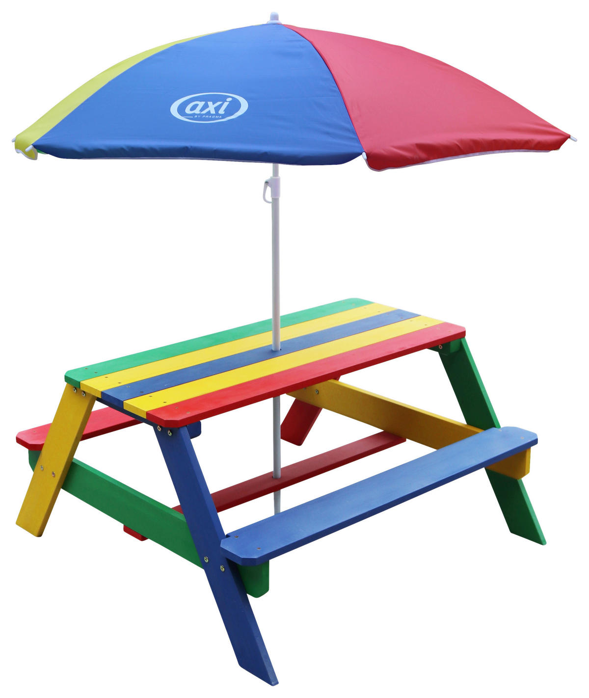 AXI Picknicktisch Nick bunt Holz B/H/L: ca. 98x49x95 cm Nick - bunt (95,00/98,00/49,00cm) - AXI
