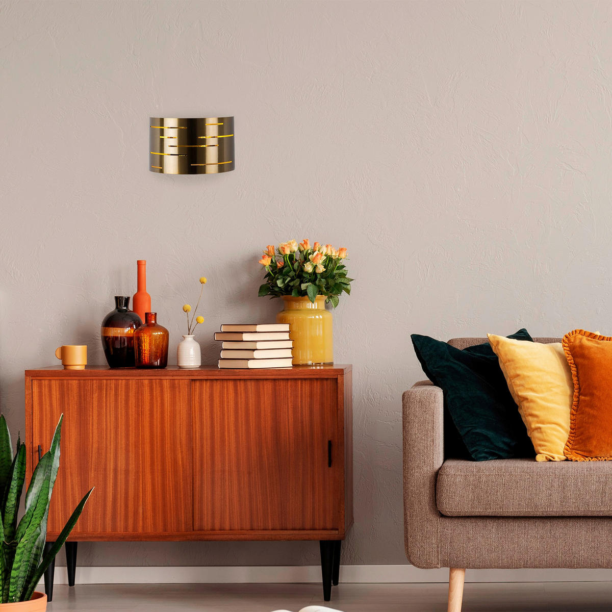 Opviq Wandleuchte Exquisite bronze Metall B/H/T/L: ca. 10x22x10x30 cm E27 1 Brennstellen Exquisite - bronze (30,00/10,00/22,00cm) - Opviq