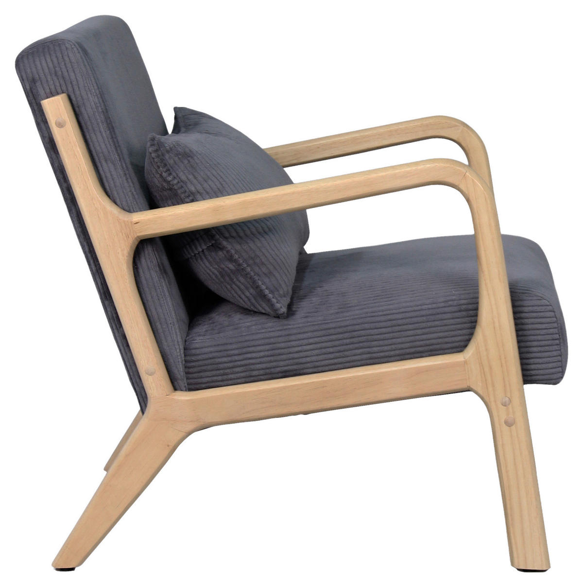 Sessel NOHR natur grau B/H/T: ca. 65,2x80,6x76 cm NOHR - natur/grau (65,20/80,60/76,00cm) - byLIVING