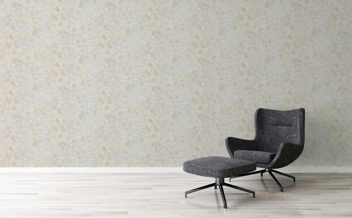 A.S.Creation Vliestapete Attractive 2 Floral beige B/L: ca. 53x1005 cm Attractive 2 - beige (53,00/1005,00cm) - A.S.Creation