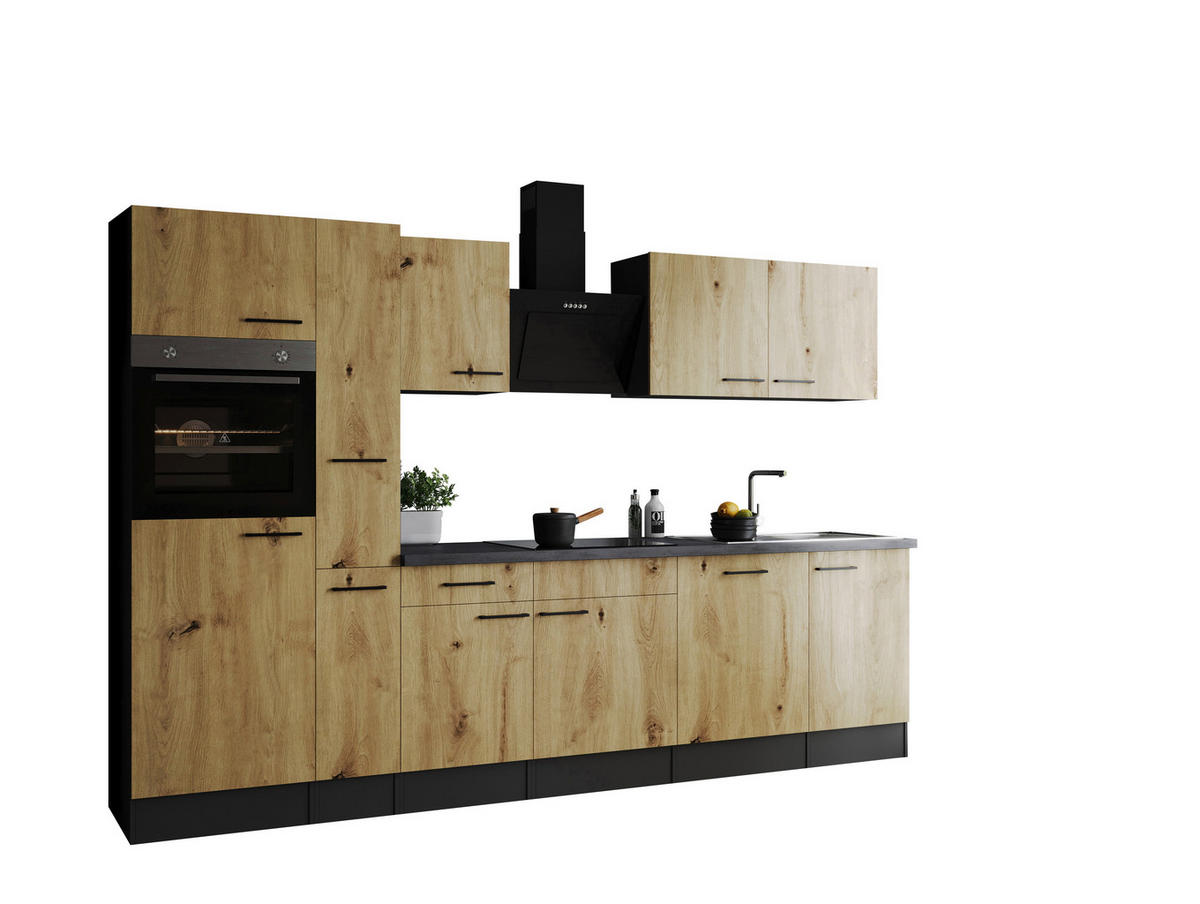 Küchenblock Oliver B/H/T: ca. 310x205x60 cm Oliver - granit/grau (310,00/205,00/60,00cm) - Respekta