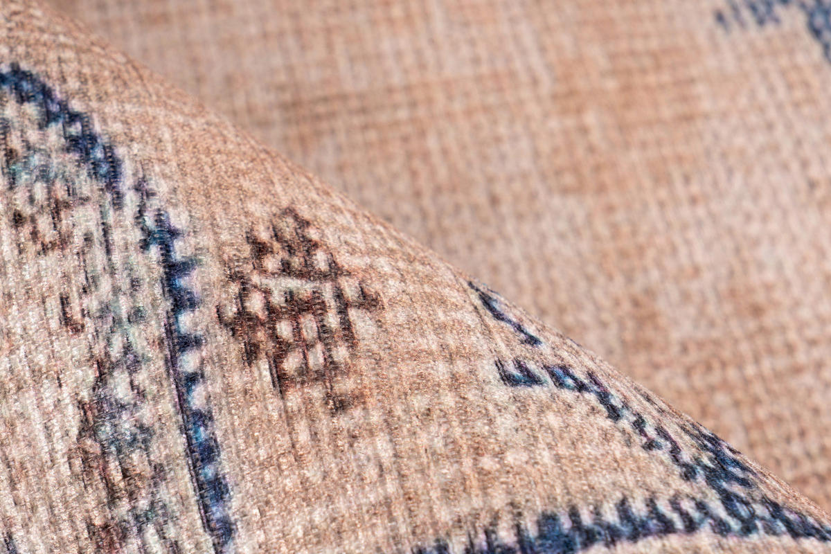 360Living Teppich Vintage blau B/L: ca. 140x200 cm Vintage - blau (140,00/200,00cm) - 360Living