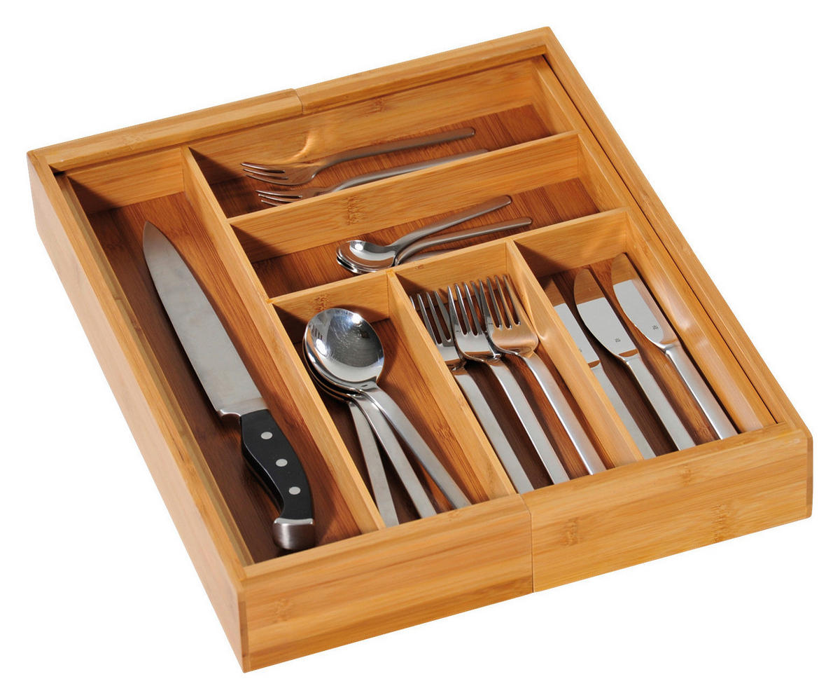 Kesper Besteckkasten natur Bambus B/H/L: ca. 43x6x35 cm Besteckkasten_variabel - natur (35,00/43,00/6,00cm) - Kesper