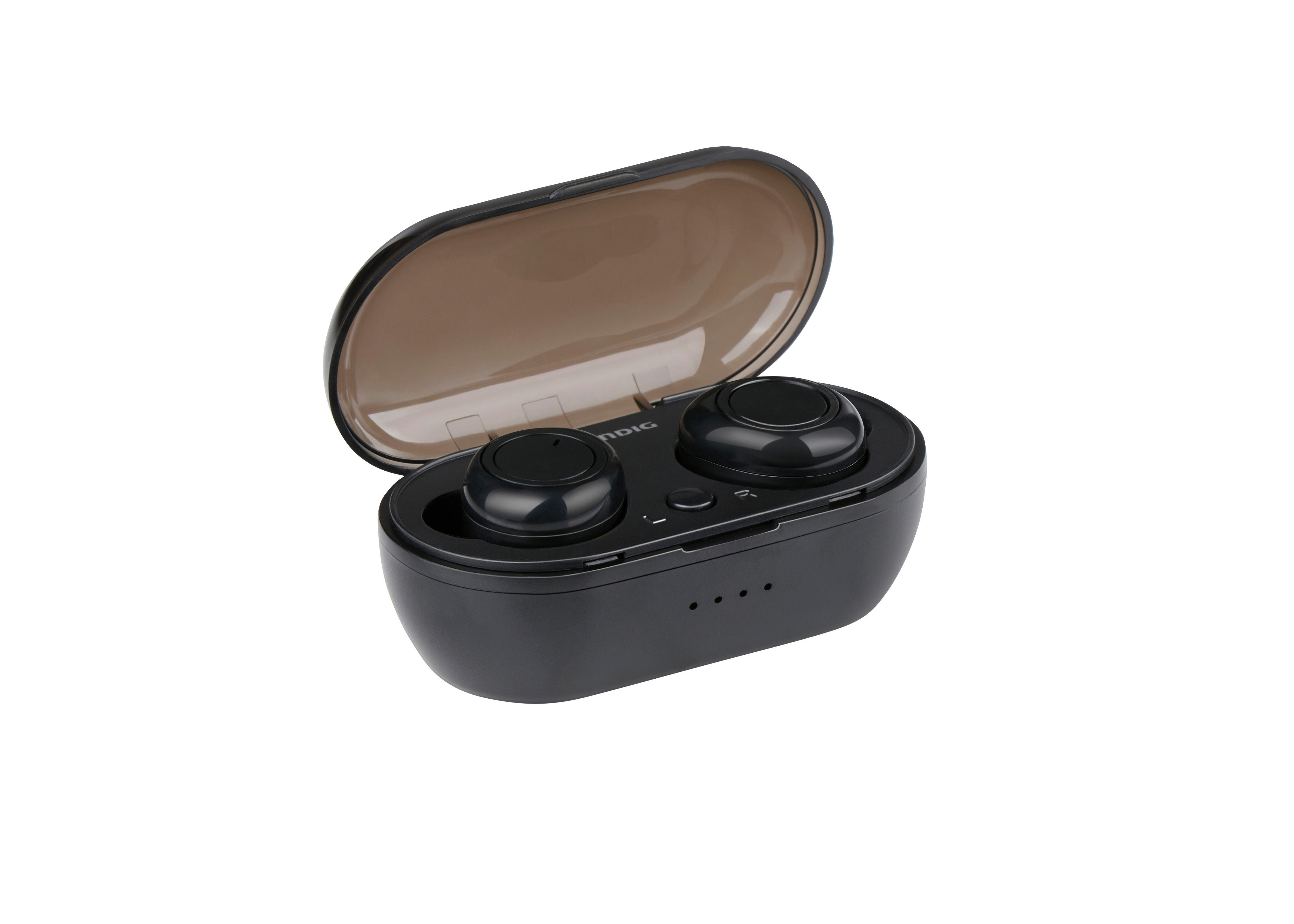 Grundig Bluetooth-Kopfhörer weiß schwarz B/H/L: ca. 3,5x7x2,8 cm Bluetooth-Kopfhörer_TWS_2ass - weiß/schwarz (2,80/3,50/7,00cm) - Grundig