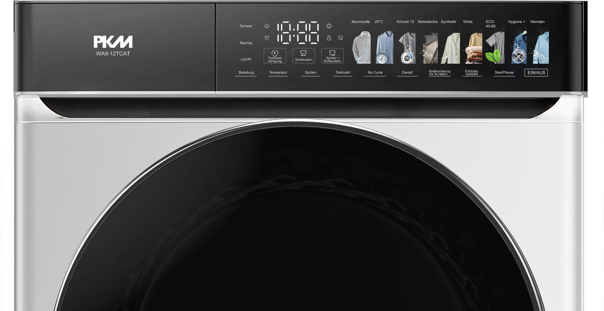 PKM Waschmaschine WA9-12TCAT weiß B/H/T: ca. 59,5x85x60 cm Waschmaschine WA9-12TCAT - weiß (59,50/85,00/60,00cm) - PKM